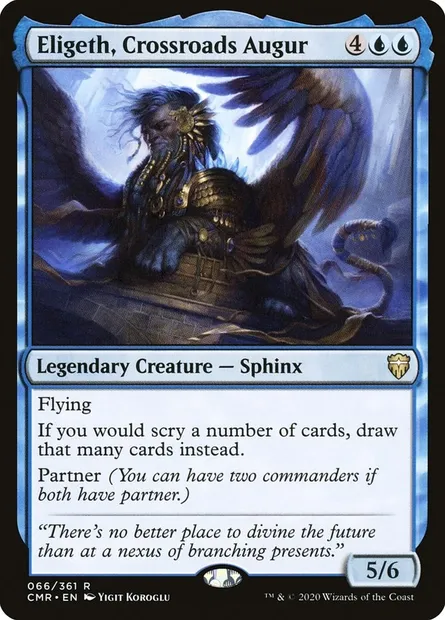 Eligeth, Crossroads Augur, Magic card CMR 66 — Commander Legends set