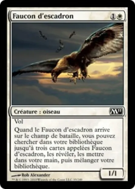 Faucon d'escadron, carte Magic M11 33 — extension Magic 2011