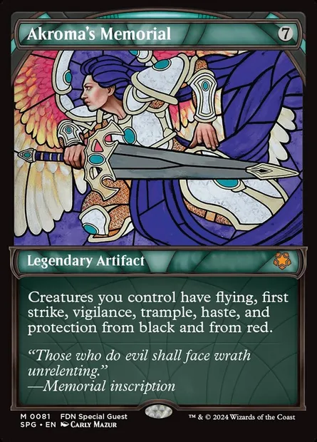 Akroma's Memorial, Magic card SPG 81 — Special Guests set