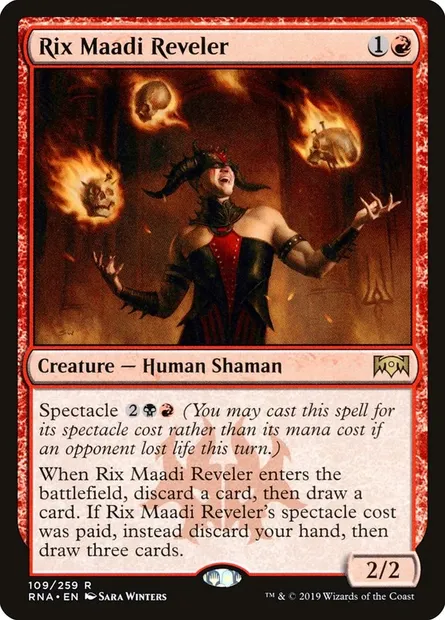 Rix Maadi Reveler, Magic card RNA 109 — Ravnica Allegiance set