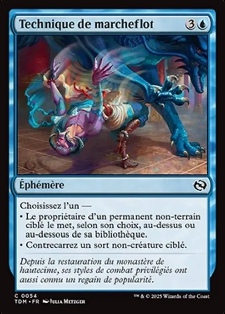 Technique de marcheflot, carte Magic TDM 54 — extension Tarkir: Dragonstorm