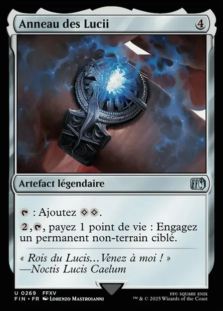 Anneau des Lucii, carte Magic FIN 269 — extension Final Fantasy
