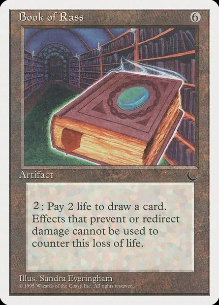 Book of Rass, Magic card CHR 95 — Chronicles set