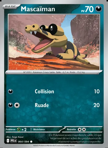 Mascaïman, carte Pokémon PFL 064 — extension Flammes Fantasmagoriques