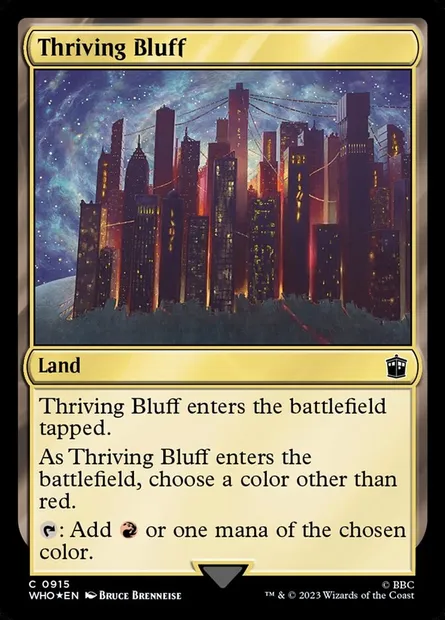Thriving Bluff, Magic card WHO 915 — Doctor Who set