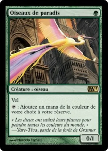 Oiseaux de paradis, carte Magic M11 165 — extension Magic 2011