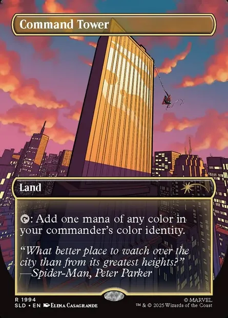 Tour de commandement, carte Magic SLD 1994 — extension Secret Lair Drop