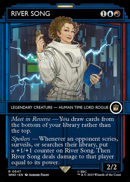 River Song, carte Magic WHO 547 — extension Doctor Who