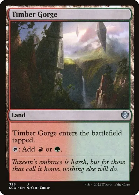 Timber Gorge, Magic card SCD 328 — Starter Commander Decks set