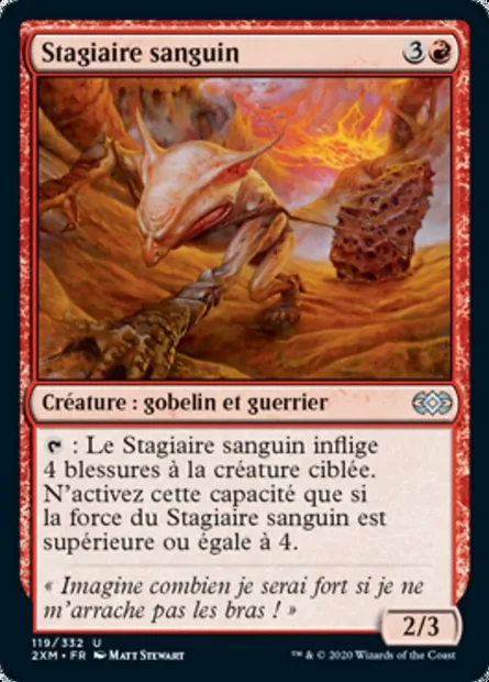 Stagiaire sanguin, carte Magic 2XM 119 — extension Double Masters