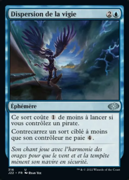 Dispersion de la vigie, carte Magic J22 316 — extension Jumpstart 2022