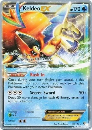 Keldeo ex, Pokémon card WCD13 049-3 — World Championship Decks 2013 set
