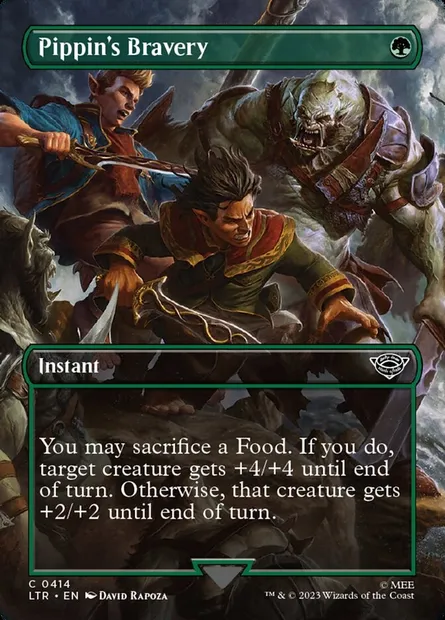 Pippin's Bravery, Magic card LTR 414 — The Lord of the Rings: Tales of Middle-earth set