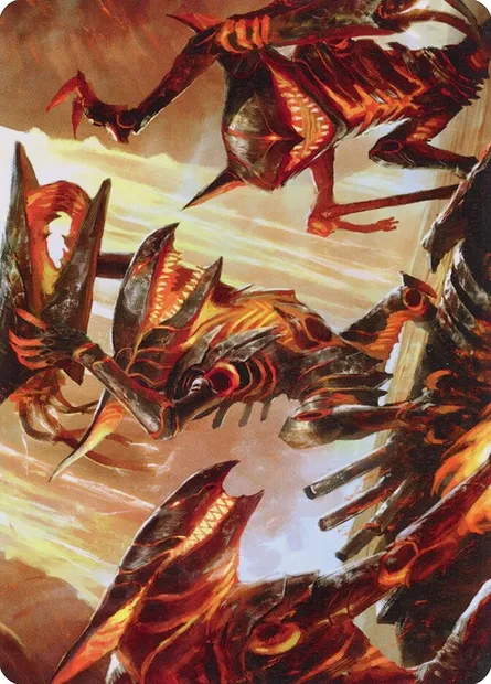 Gleeful Demolition // Gleeful Demolition, Magic card AONE 28 — Phyrexia: All Will Be One Art Series set