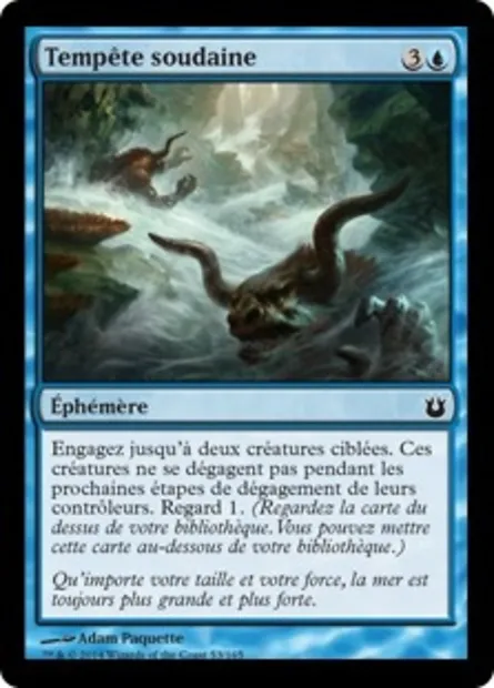 Tempête soudaine, carte Magic BNG 53 — extension Créations divines