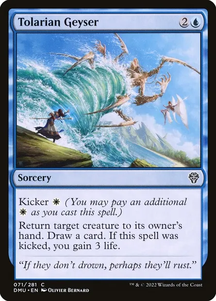Tolarian Geyser, Magic card DMU 71 — Dominaria United set