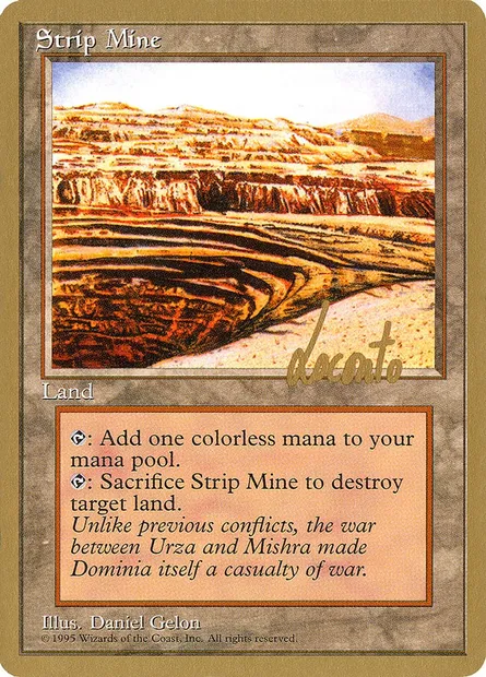 Strip Mine, Magic card PTC ml363 — Pro Tour Collector Set set