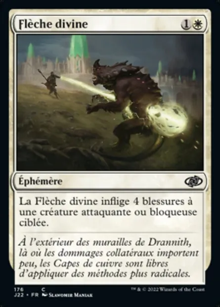 Flèche divine, carte Magic J22 176 — extension Jumpstart 2022