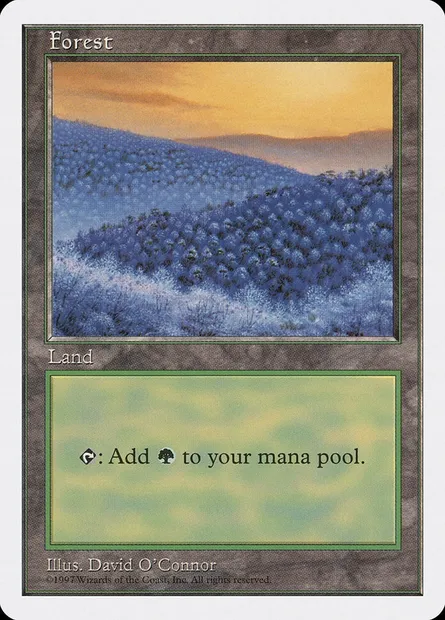 Forest, Magic card 5ED 449 — Fifth Edition set
