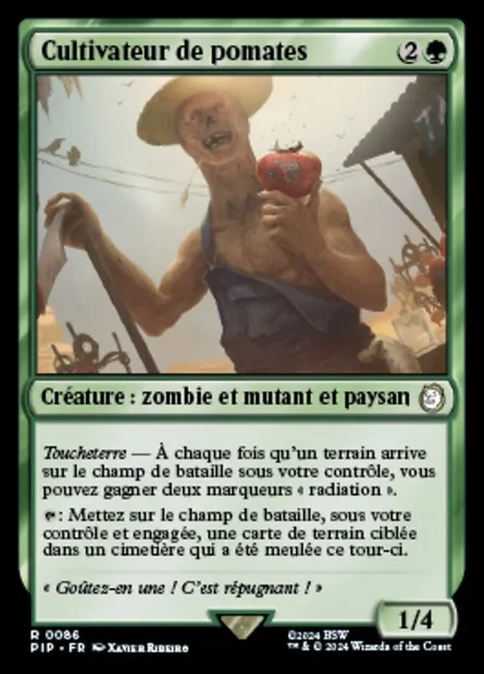 Cultivateur de pomates, carte Magic PIP 86 — extension Fallout