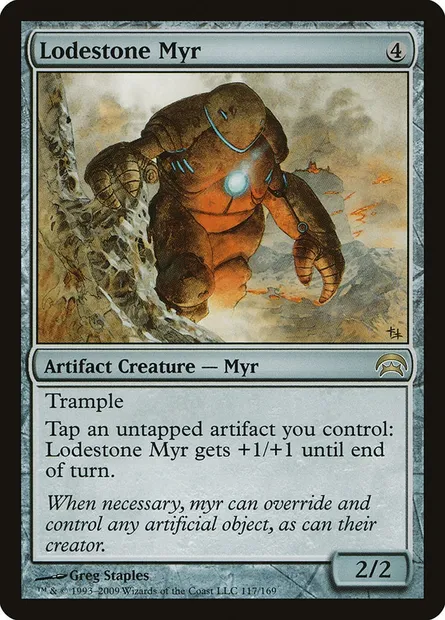 Lodestone Myr, Magic card HOP 117 — Planechase set