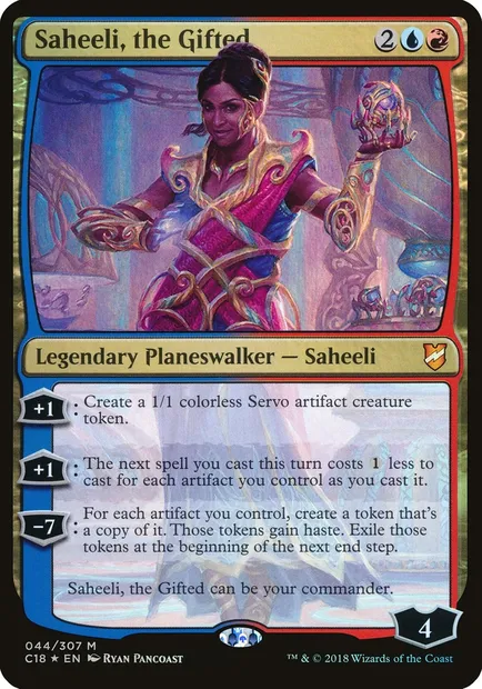 Saheeli, the Gifted, Magic card OC18 44 — Commander 2018 Oversized set