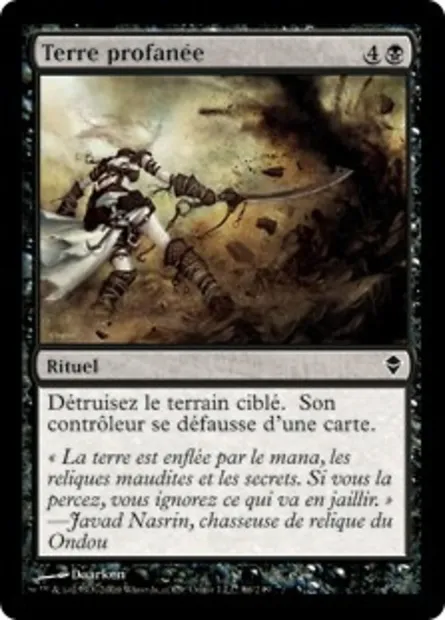 Terre profanée, carte Magic ZEN 86 — extension Zendikar
