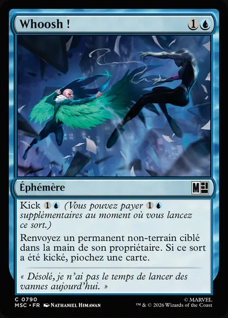 Whoosh !, carte Magic MSC 790 — extension Marvel Super Heroes Commander