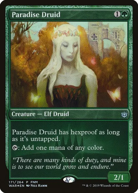Paradise Druid, Magic card PWAR 171 — War of the Spark Promos set