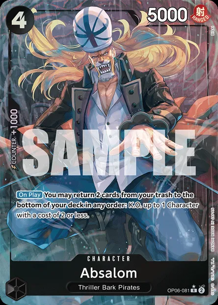 Absalom, carte One Piece OP06-081 — extension ONE PIECE CARD THE BEST