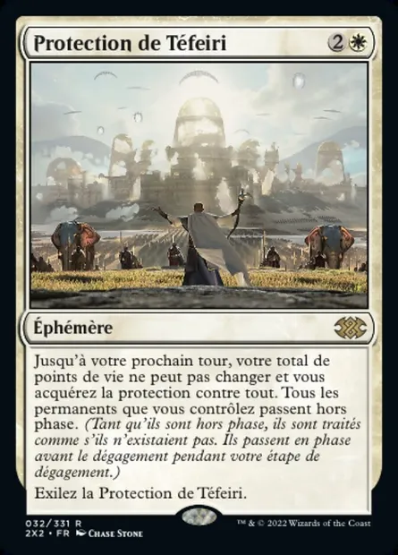 Protection de Téfeiri, carte Magic 2X2 32 — extension Double Masters 2022