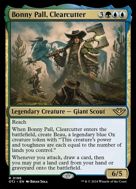 Bonny Pall, Clearcutter, Magic card OTJ 196 — Outlaws of Thunder Junction set