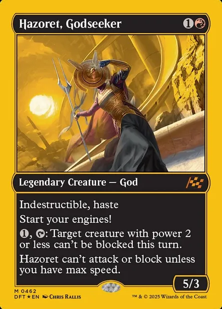 Hazoret, Godseeker, Magic card DFT 462 — Aetherdrift set