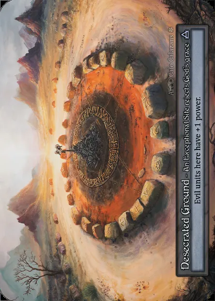 Desecrated Ground, Sorcery card GOT 378 — Gothic set