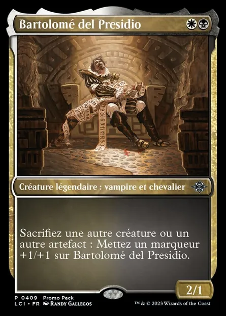 Bartolomé del Presidio, carte Magic LCI 409 — extension The Lost Caverns of Ixalan