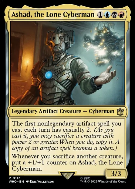 Ashad, the Lone Cyberman, Magic card WHO 113 — Doctor Who set