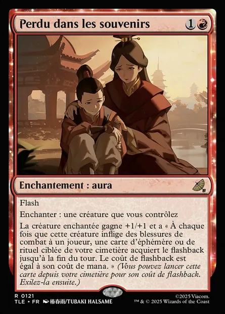 Perdu dans les souvenirs, carte Magic TLE 121 — extension Avatar: The Last Airbender Eternal