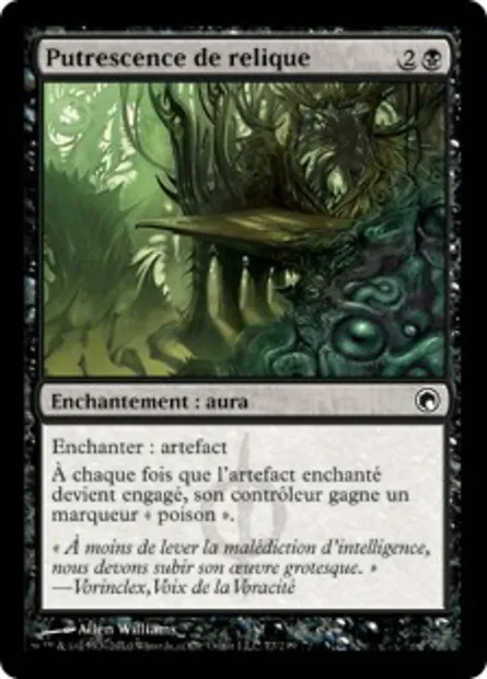Putrescence de relique, carte Magic SOM 77 — extension Cicatrices de Mirrodin