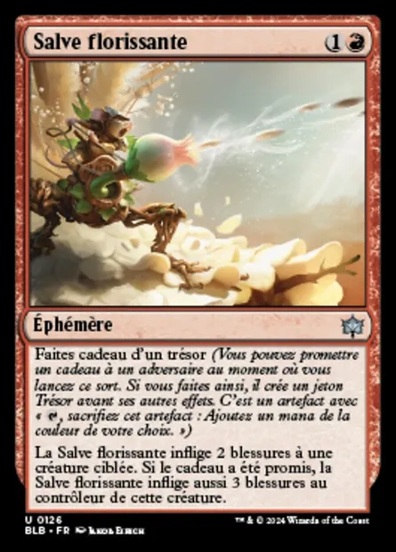 Salve florissante, carte Magic BLB 126 — extension Bloomburrow