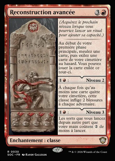 Reconstruction avancée, carte Magic SOC 30 — extension Secrets of Strixhaven Commander