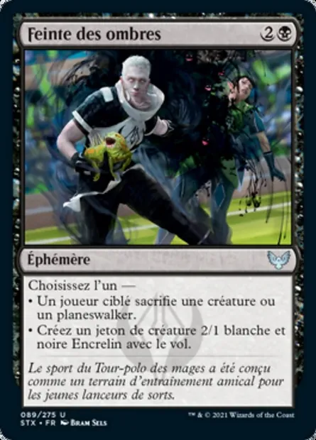 Feinte des ombres, carte Magic STX 89 — extension Strixhaven: l'Académie des Mages
