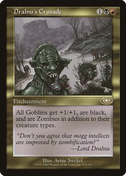 Croisade de Dralnu, carte Magic PLS 104 — extension Planeshift