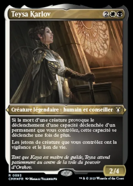 Teysa Karlov, carte Magic CMM 593 — extension Commander Masters