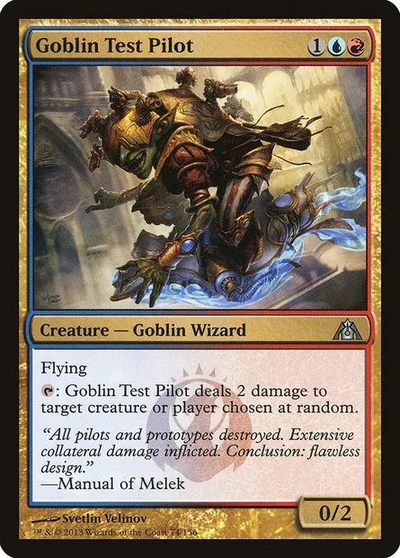 Goblin Test Pilot, Magic card DGM 74 — Dragon's Maze set