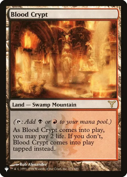 Blood Crypt, Magic card PLST DIS-171 — The List set
