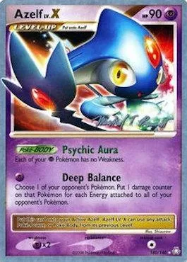 Azelf Lv.X, Pokémon card WCD10 140 — World Championship Decks 2010 set