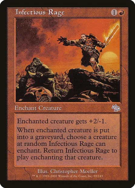 Infectious Rage, Magic card JUD 92 — Judgment set