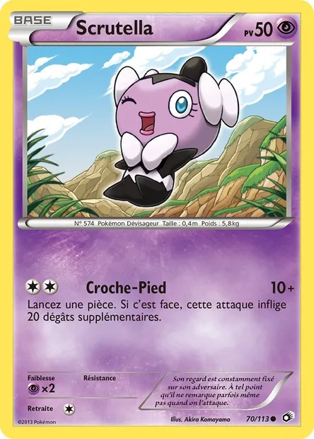 Scrutella, carte Pokémon LTR 70 — extension Legendary Treasures