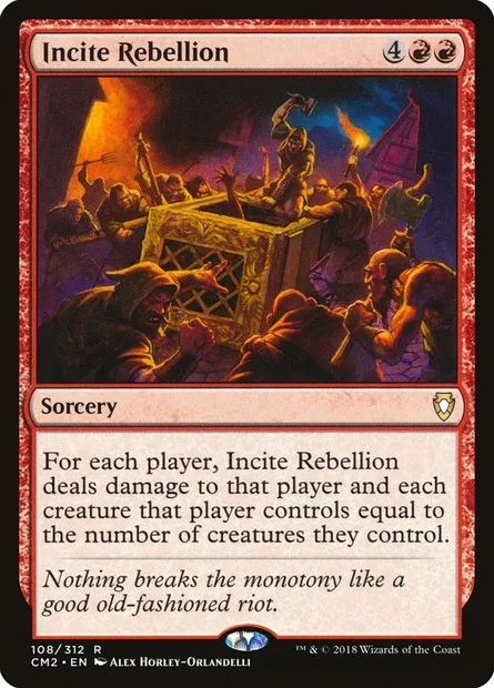Incite Rebellion, Magic card CM2 108 — Commander Anthology Volume II set