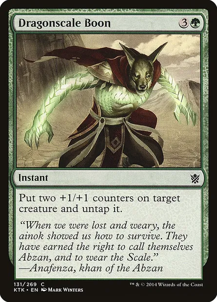 Dragonscale Boon, Magic card KTK 131 — Khans of Tarkir set